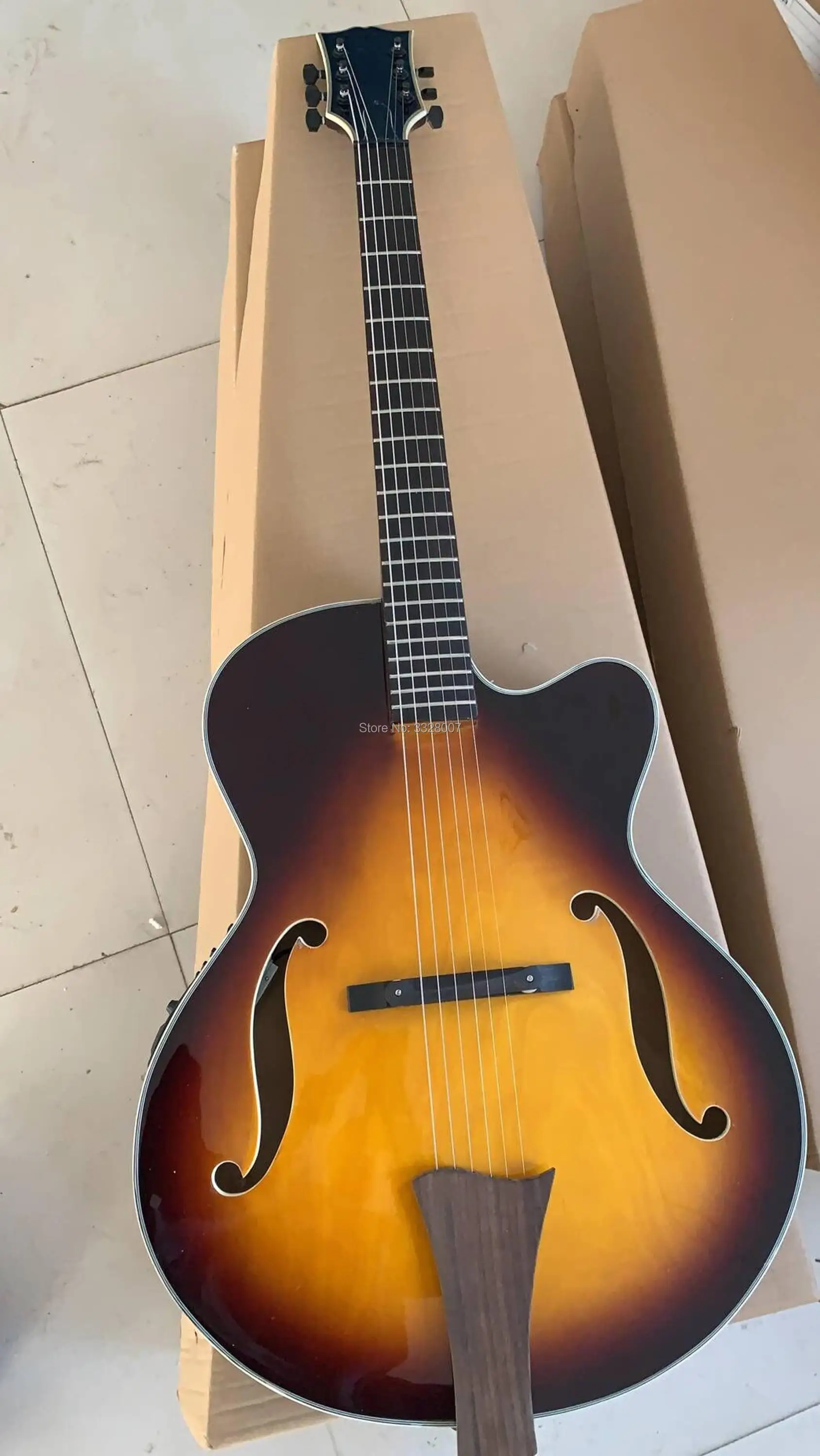 

acoustic L5 guitar;no logo on headstock(if you want some logo on headstock,let me know in advance ,added for free)
