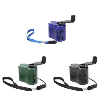 

USB Phone Emergency Charger Multi Tool Camping Equipment Camping DC 5.5V 300mA Hand Crank Travel Charger Outdoor Survival Tool
