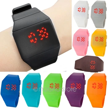 

NEW Male Casual LED Finger Screen Watches Men's Digital Clock Man Silicone Wrist Watch Clock Hodinky Ceasuri Relogio Masculino