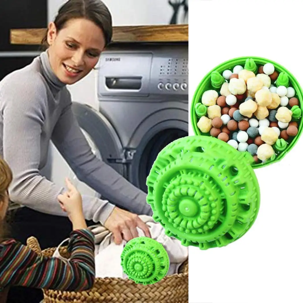 

Eco-Friendly Ceramic Laundry Ball Reusable Washer Laundry 120g Washing machine Ball Product Green