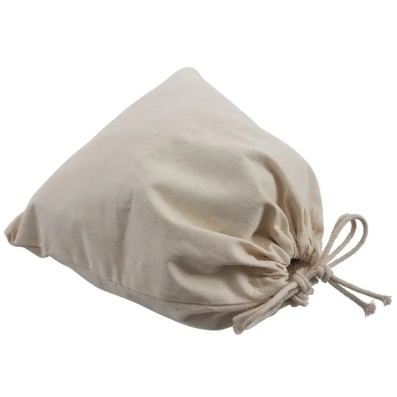 

Women Girls Solid White Drawstring Beam Port Shopping Bag