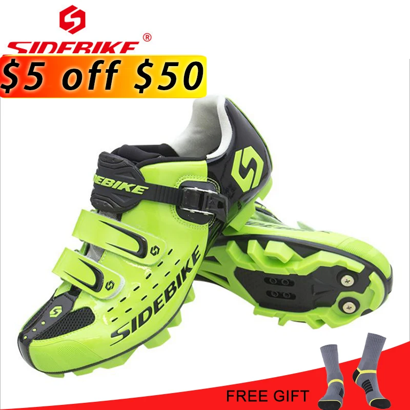 

SIDEBIKE MTB Mountain Bike Shoes Cycling Shoes Men Breathable Bike Riding Shoes Self-Locking Bicycle Sport sapatilha mtb Shoes