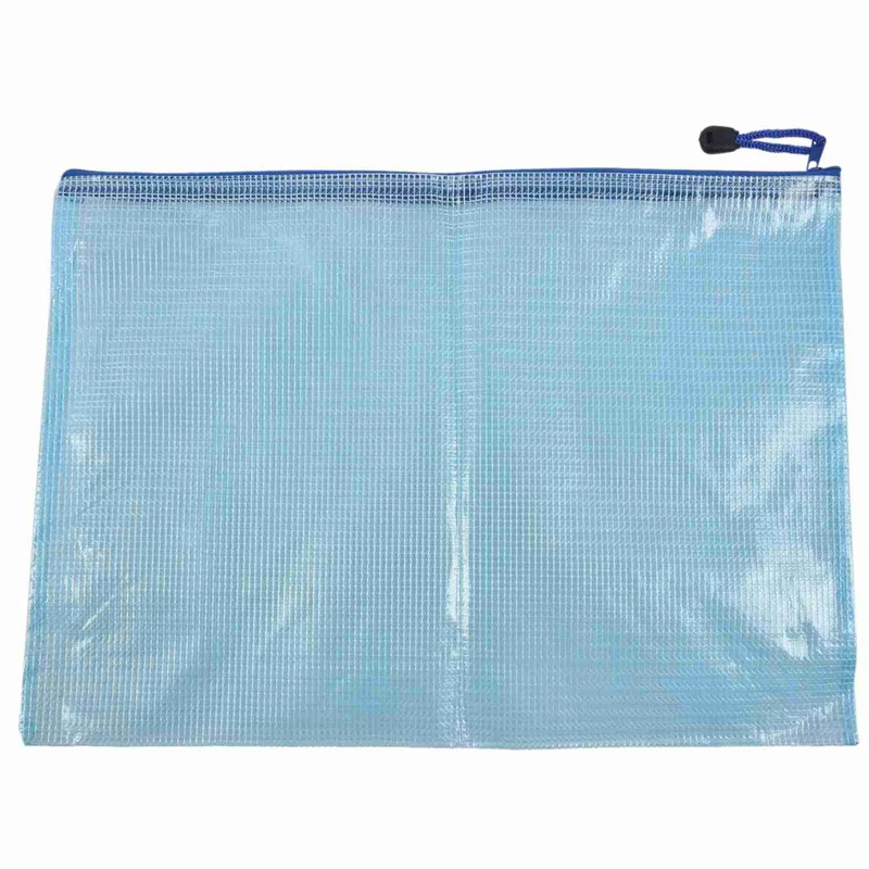A3/A4/A5/B4 Clear Document Grid Ziplock Bag PVC Zipper Stationery Pouch Filing Productsin File
