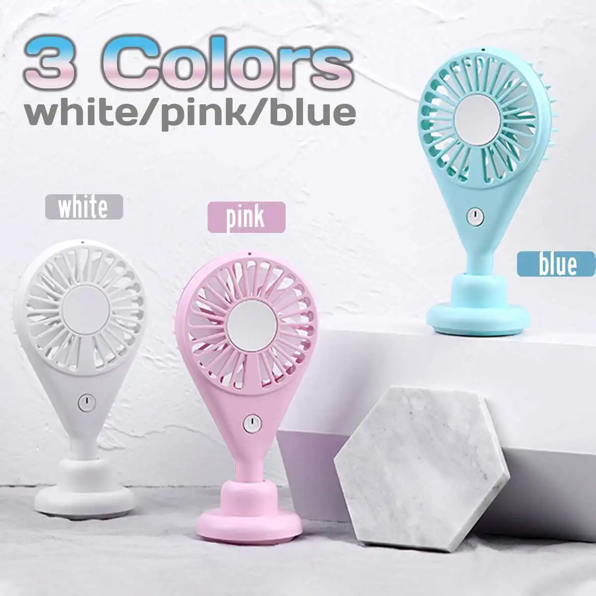 

Mini Portable Handheld Outdoor Fan 90 Degreen Adjustable Summer USB Charging Operate Air Cooler For Personal Cooling Fans
