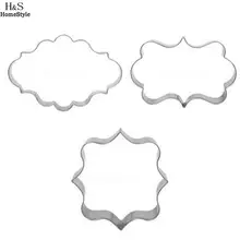 Плесень сахарной помады Spice серебряные украшения кухни украшения и неправильной формы для вырезания торт