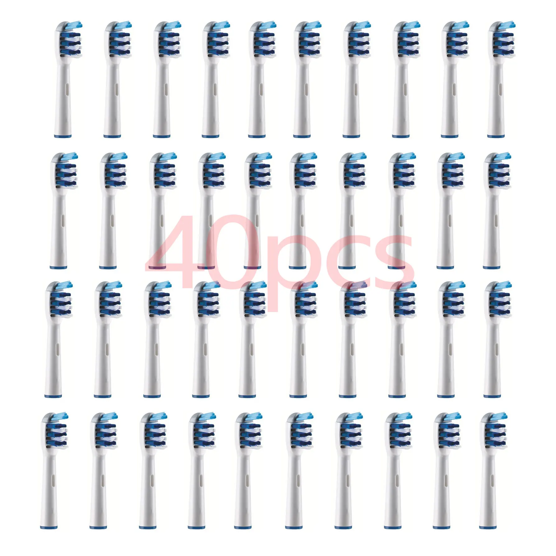

40pcs Replacement Tooth brush Heads Trizone Vitality EB-30A Electric Toothbrush Heads For Oral B Adult Keep Clean