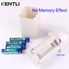 KENTLI  1.5v 1180mWh AAA rechargeable polymer lithium battery + 4 slots aa aaa lithium battery charger with flashlight ► Photo 3/6