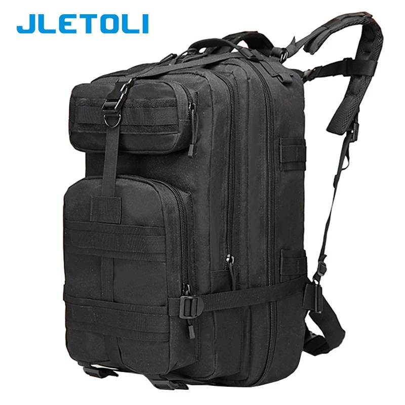 

JLETOLI Sports Outdoor Mountaineering Backpack Camping Army Camouflage Travel Bag Tactical Backpack 45L Military Bag Men