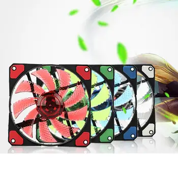 

120*120*25mm 12V 15 LED Neon Light Quite Computer Case Mod Cooling Fan Cooler Ventilador PC Case Radiator Ventilador