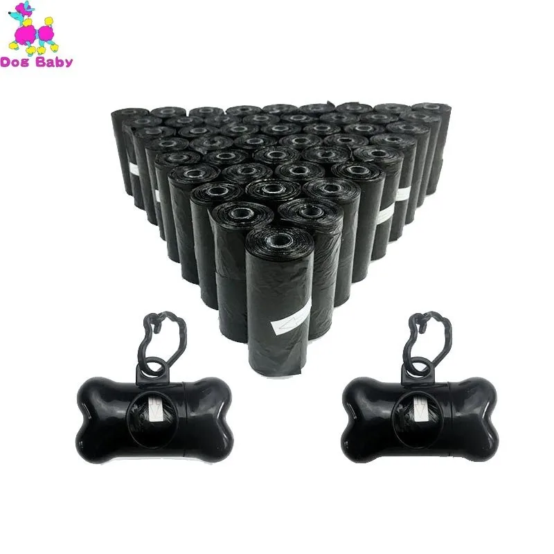 

42 Rolls With 2 Holder Dog Poop Bag Clean Up Refill Rolls Pet Dispenser Bag Waste Garbage Bags Carrier Holder Dispenser