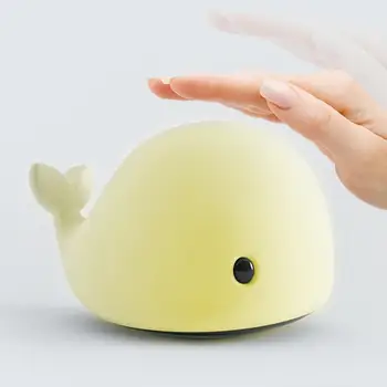 

Cute Dolphin Silicone Touch Sensor LED Night Light 7 Colors Change for Children Bedroom Night Lamp USB Charging LED Nightlight