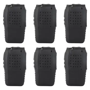 

Walkie Talkies Full Protector Silicone Case for BF-888s CB Radio Soft Flexible Durable Two-Way Radio Holster Black