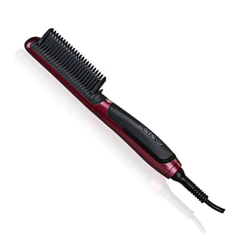 

Portable Men's Fast Beard Smooth Comb Fast Beard Straightener No Damage Multifunction Hair Curler LCD Monitor Ceramic Beard Comb