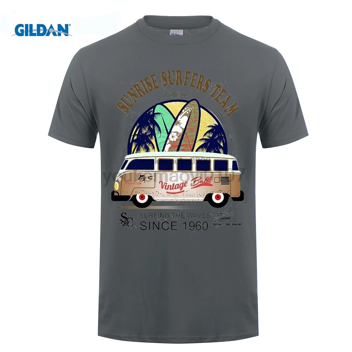 GILDAN 2017 новинка футболка с буквенным принтом крутая модная стильная Surfer Bus Surfings