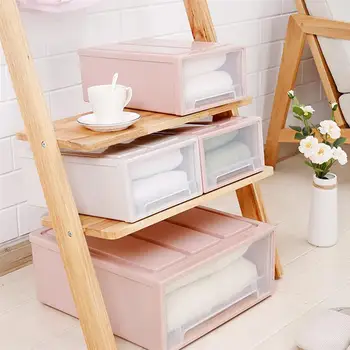 

Plastic Cosmetic Storage Box Drawer Organizer Drawer Divider Makeup Jewelry Organizer Rangement Cuisine Home Storage Drawers