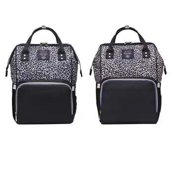 

Leopard Waterproof Mummy Diaper Handbag Large Capacity Maternity Backpack