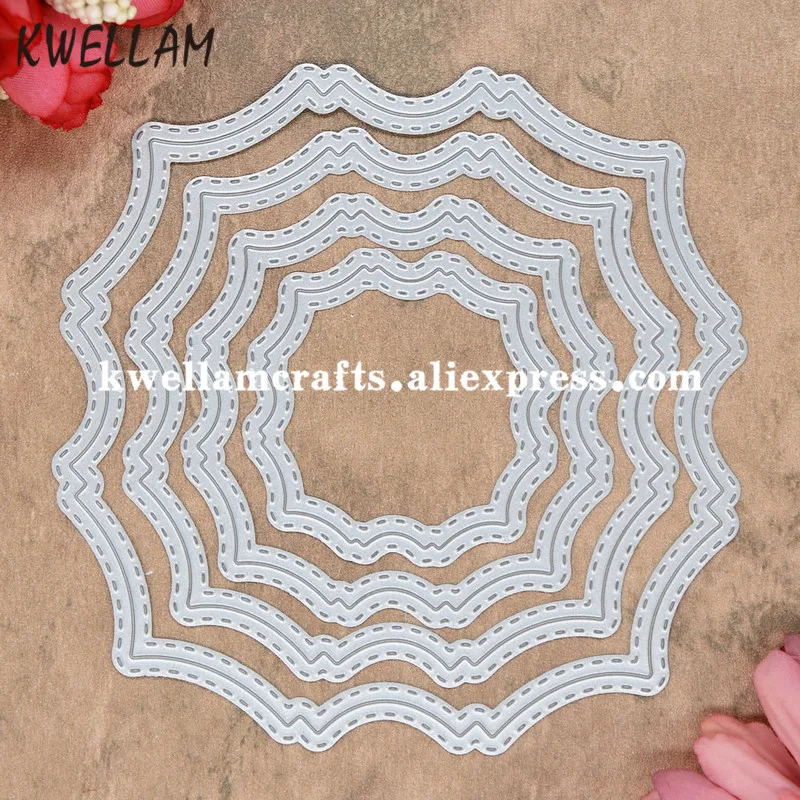 

4pcs Outside and Inside B Frame Metal Die cutting Dies For DIY Scrapbooking Photo Album Embossing Folder 8072614