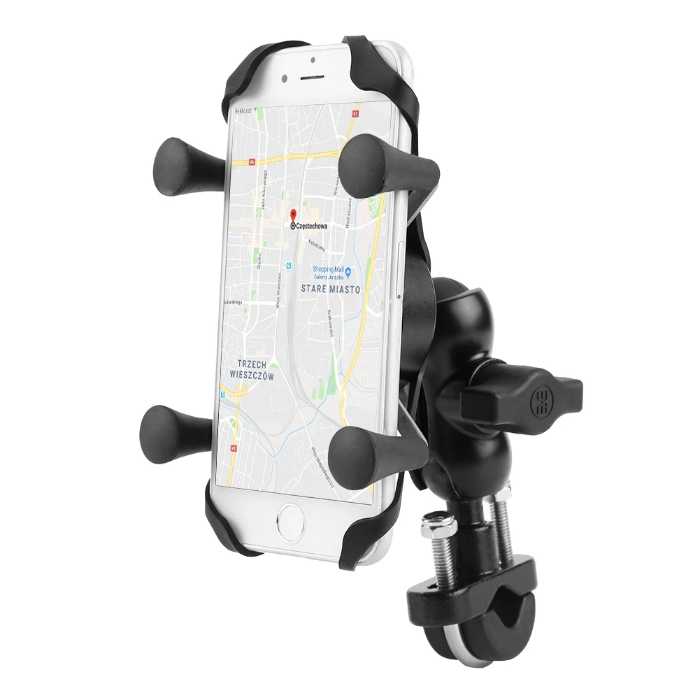 

Motorcycle Bike Cell Phone Support 360 Degree Swivel Aluminium Alloy Base Phone Holder motorcycle parts motocross motocicleta
