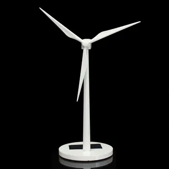 

New Science Toy Desktop Model Solar Powered Windmills Model ABS Plastics Wind Generators