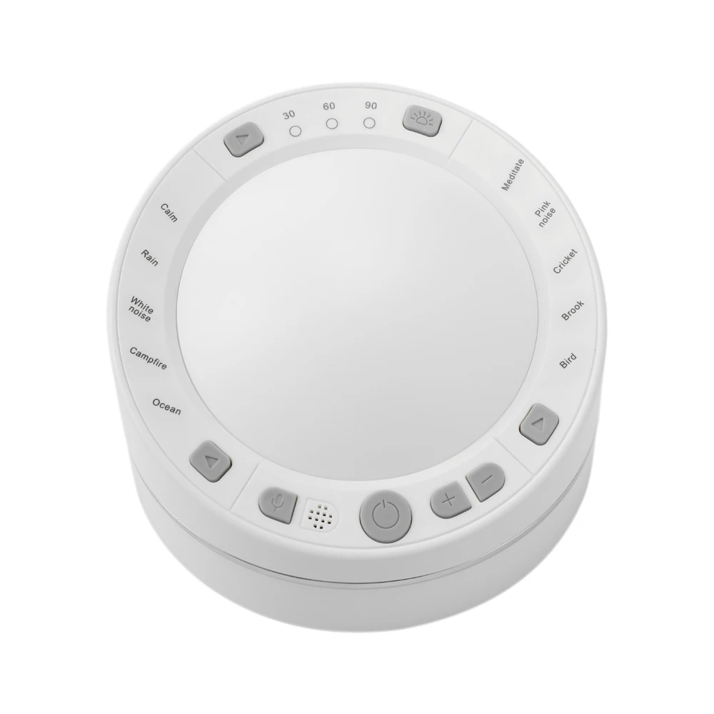 

Sleep Machine Sleep Quality Enhancer 10 Non-Looping Soothing Sounds Optional Sound Music Record Timing Setting Sound Machine