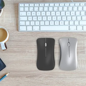 

Vococal Fashion 2.4G Bluetooth Dual-mode Wireless Silent Optical Mouse with USB Receiver Cable for Laptop Desktop Computer