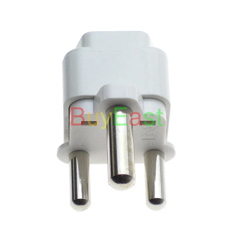 

(1 PCS) South Africa Travel Adapter Type M 8.7mm Old English Convert US EU AU GB ' White Color