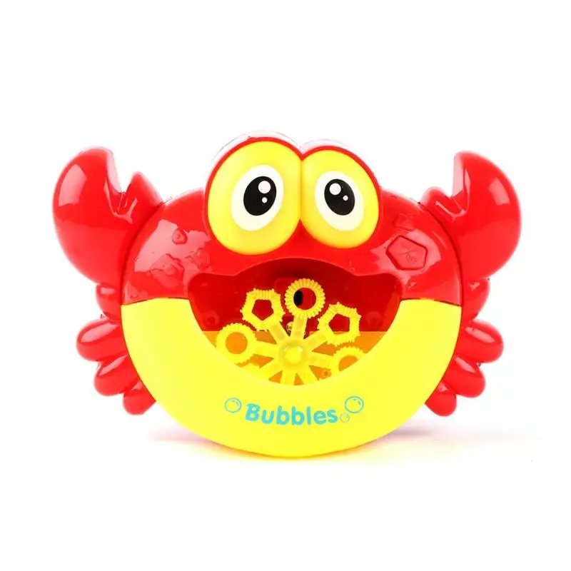 

Baby Bath Toys for children Music Crab Bubble Blower Machine Electric Automatic Bubble Maker Kids Bath Outdoor Toys ShowerToys