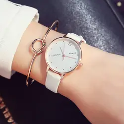 Relogio Feminino 2018 Новая мода часы Для женщин романтический блеск наручные часы кожаные женские кварцевые часы баян