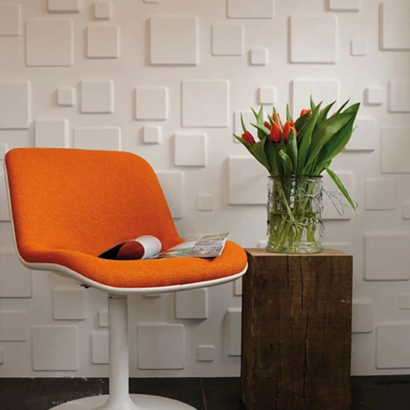 White 3D Self-adhesive PE Foam Wall Stickers Tile Waterproof Decor | Дом и сад