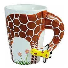 JEYL креативный подарок керамическая кружка для кофе, чая, молока 3D в форме животного, ручная роспись, животные, чашка