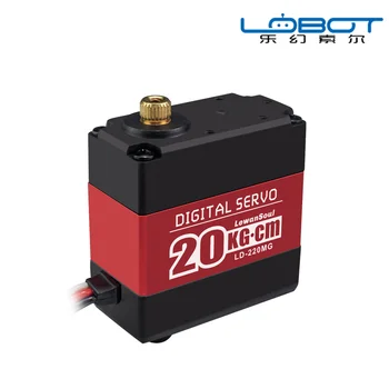 

20KG Large Torsion Biaxial Digital Steering Gear LD-220MG Robot Mechanical Arm Digital Steering Gear Metal Shell