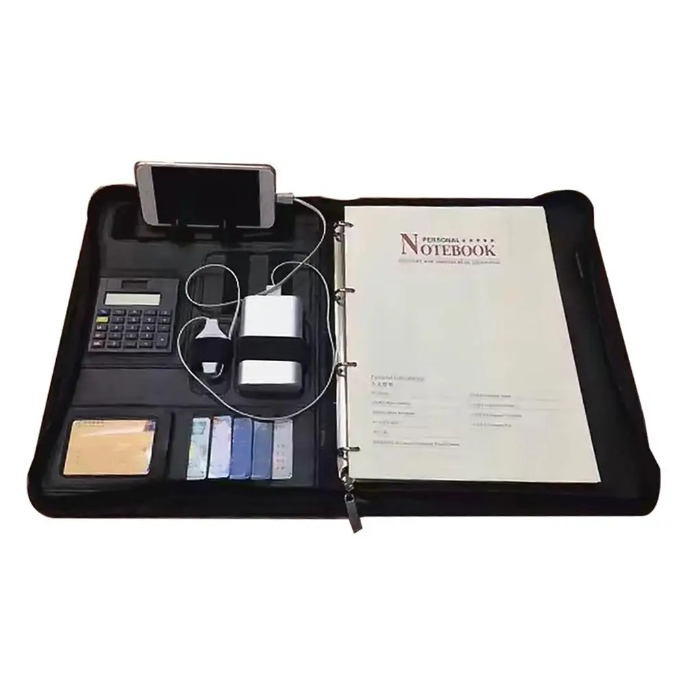 

A4 Zipper File Folder Bag PVC File Portable Multi-function Holder Bag Creative Multi-Functional Portable Traver Outdoor Storage