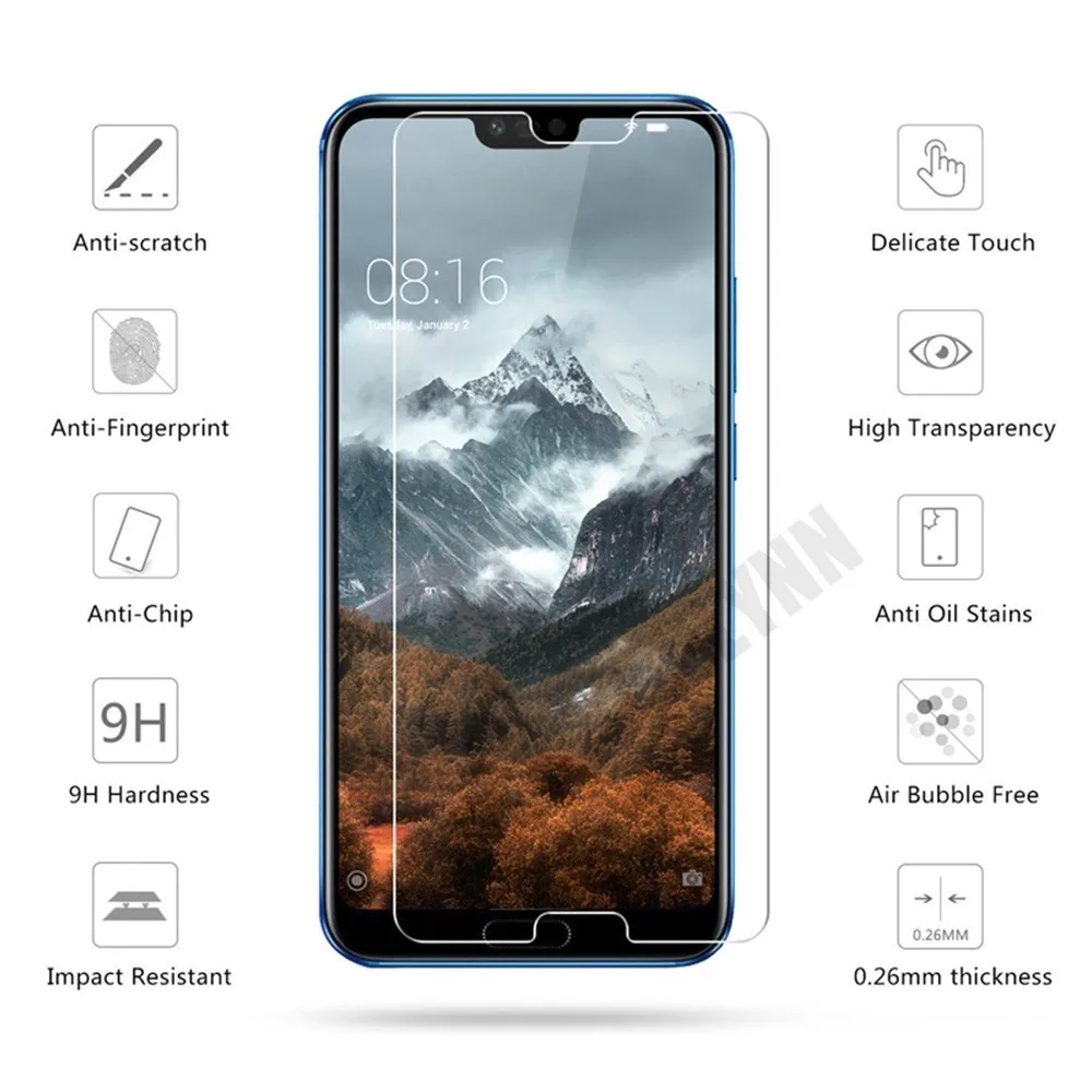 Защита экрана для Huawei P20 P30 Pro Lite Nova 4E 3I 3E 2.5D Защитная пленка на Honor 9 10 20i закаленное