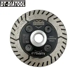 DT-DIATOOL 1 шт. диаметр 75 мм/3 дюйма Алмаз горячей прессовки режущие полотна Grindng диск для Cut Измельчить резкость Гранит Мрамор Бетон