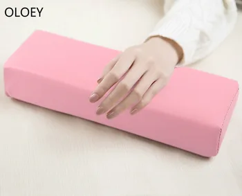 

Nail Art Equipment Hand Rest Cushion Pillow Pink Soft PU Leather Foot Hand Holder Dual Use Manicure Nail Art Equipment
