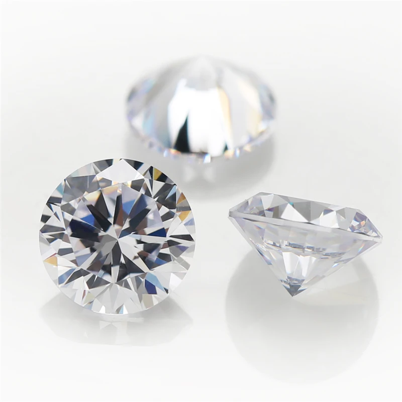 

10pcs/lot 4.0~20mm Round Shape Loose CZ Stone White Color AAAAA Cubic zirconia Synthetic Gems For Jewelry DIY Stone