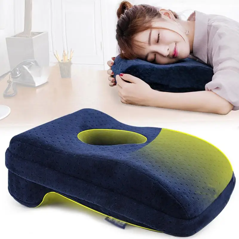 

Napping U-shaped Pillow Removable And Washable Velvet Memory Cotton Sleeping Nap Pillow Innovative Design Comfortable 2019 New
