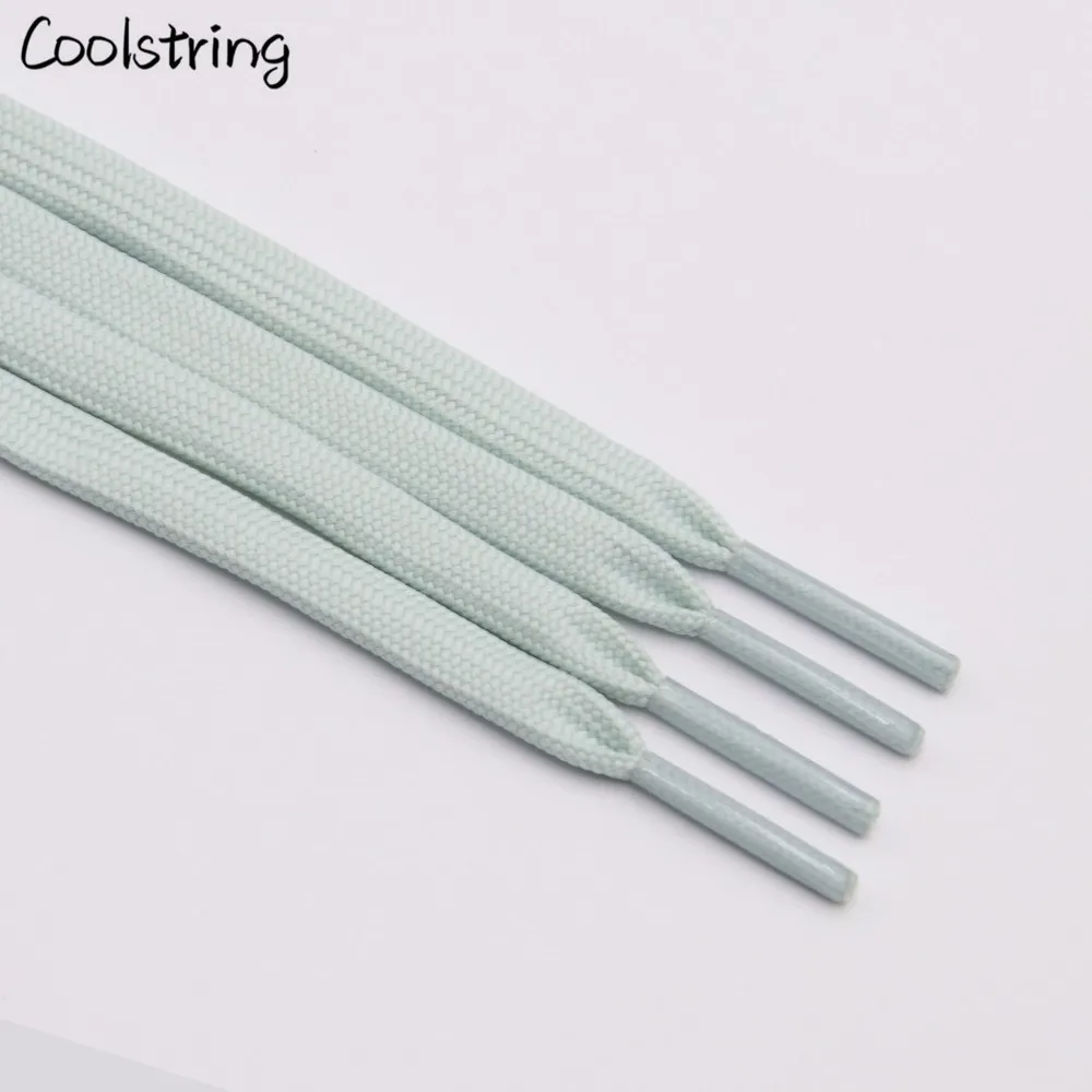 Coolstring 0.7cm Canvas Casual Shoelace Hollow Double Flat Shoelace Solid Color Plain Bootlaces For Dad Shoes Sneakers 34 Colors