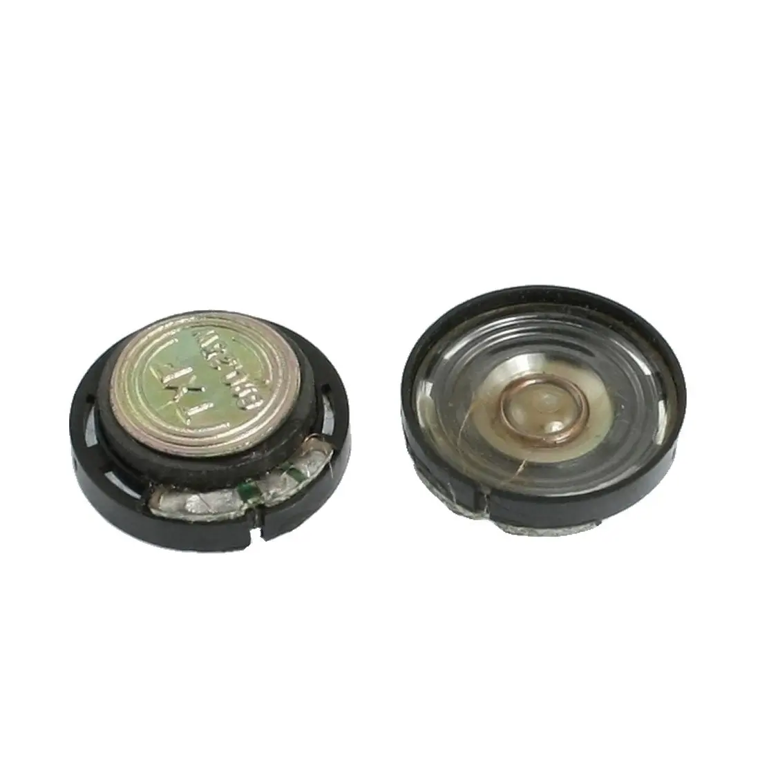 

20mm External Magnetic Type Round Slim Plastic Shell Speaker 8 Ohm 0.25W 2 Pcs