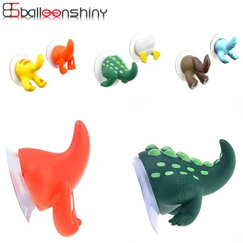 

BalleenShiny Plastic Animal Tail Storage Hook Creative Wall Suction Gadgets Cloth Hats Hanger Decorative Bathroom Towel Holder