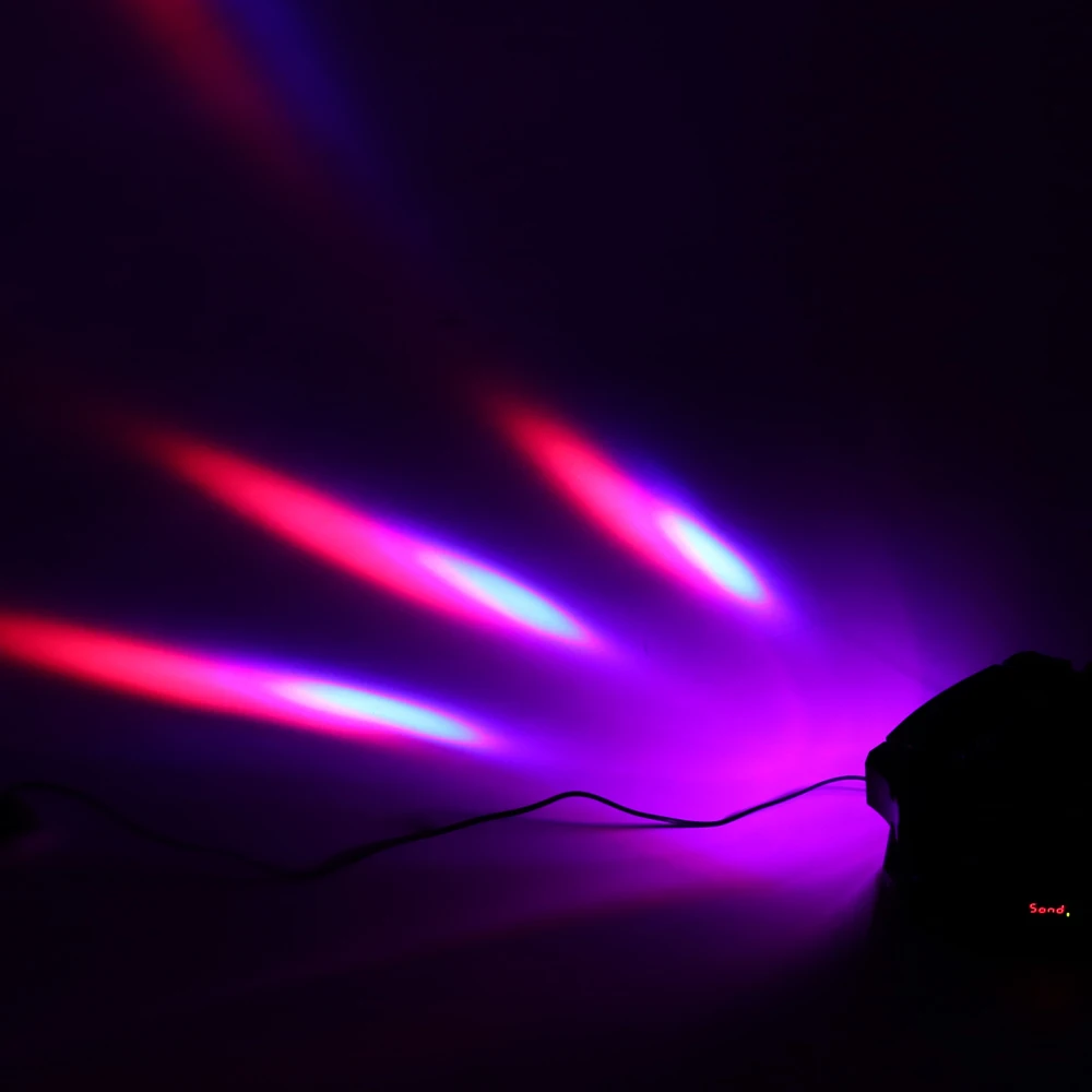 90 Вт 9LED RGBW полноцветный DMX512 светильник со звуковым управлением 16/48 каналов мини