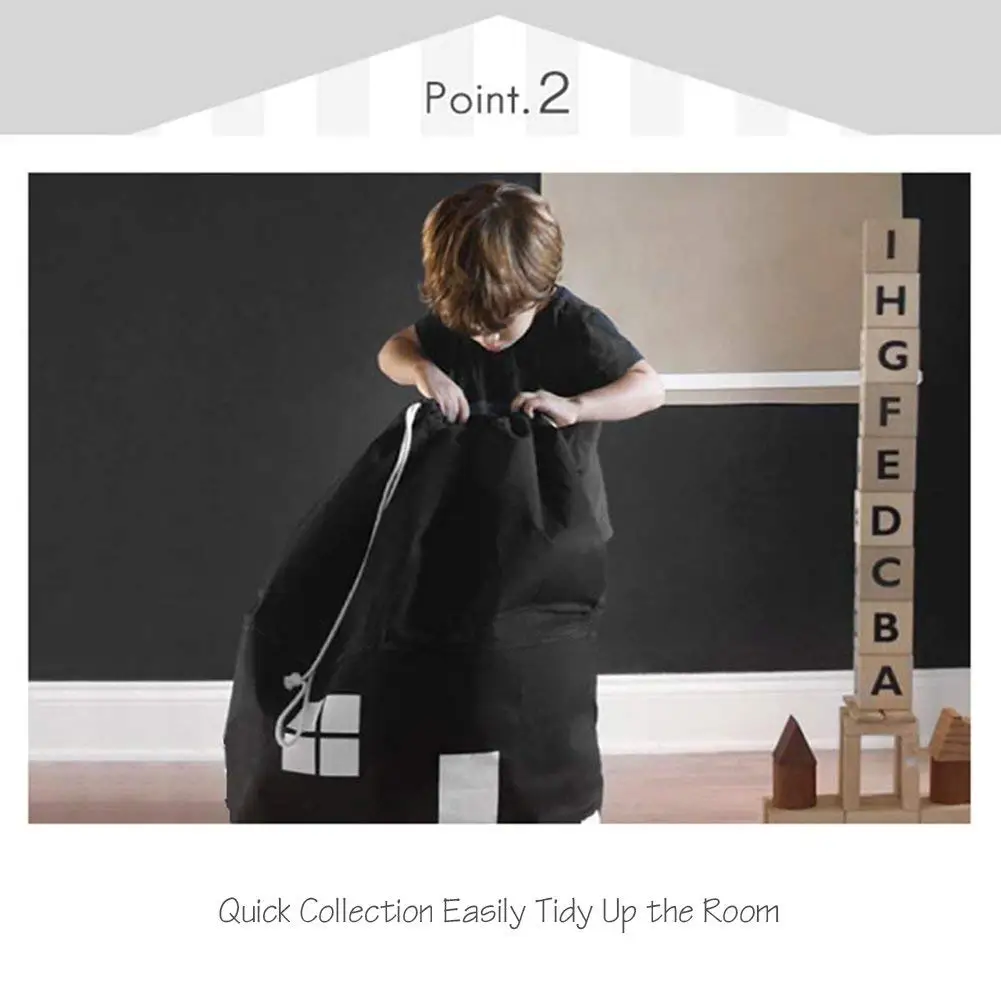 الساخنة القطن قماش منزل تخزين أكياس سريعة الحقيبة المنظم الرباط حقيبة مرتب الغرفة للأطفال اللعب المنزل الاشياء واحدة Sho