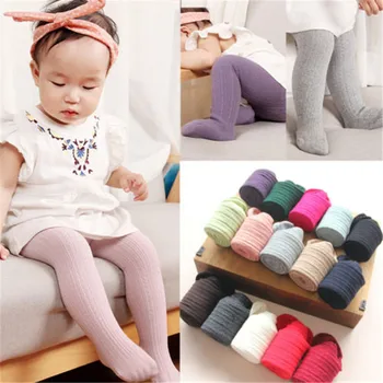 

Cute Baby Girls Toddler Kids Cotton Solid Color Warm Tights Stockings Pantyhose