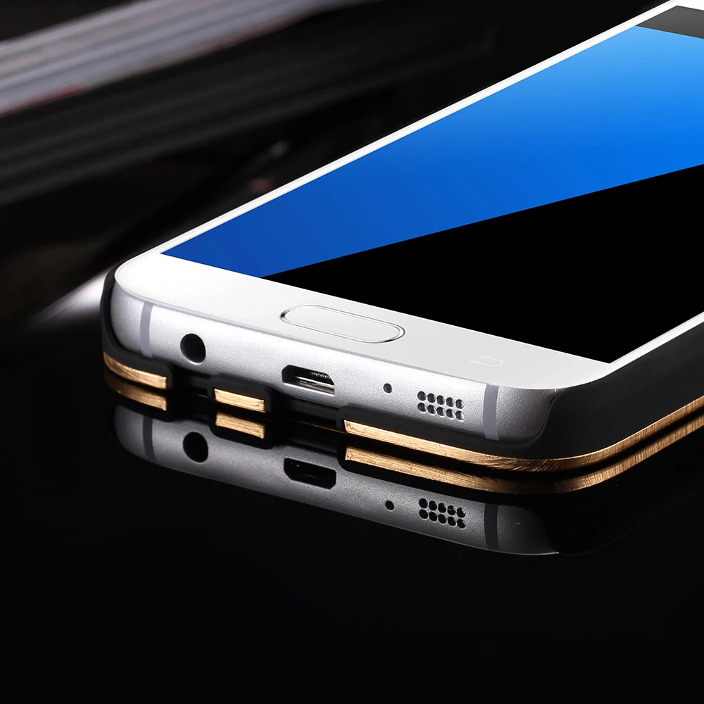 Kisscase для samsung Galaxy S4 S6 S7 Edge Note 4 Роскошный чехол щетка металический Жесткий Чехол J5 J7