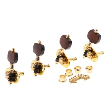 

Metal Guitar Machine Head String Tuning Pegs Key Tuner for 4 String Ukulele Replacement