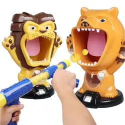 Аэродинамическая игрушка для мальчика-Безопасность мягкая игрушка для стрельбы-джунгли охотничья мишень Выталкивающая кукла набор для