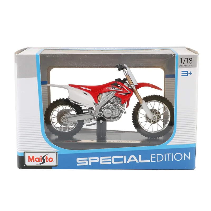Maisto 1:18 Модель мотоцикла игрушка сплав Внедорожный гоночный велосипед CRF450R