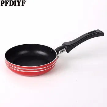 

12CM Mini Cute Omelette Breakfast Mini Aluminum Saucepan Pancake Egg Frying Pan Non-Stick Pot Cookware Kitchen Accessories