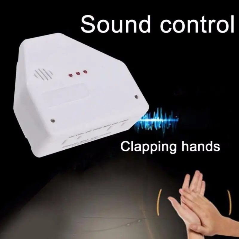 

EU/US plug Universal Gadget sound activated on/off Switch Sensor Voice Control Activated Electronic Clap Switch