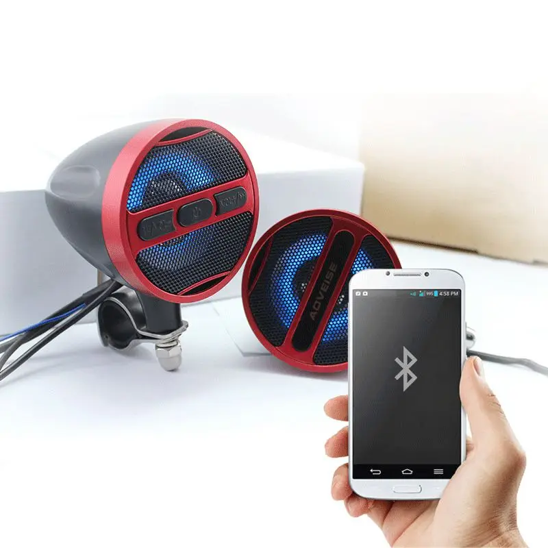 AOVEISE 3 дюйма 40 Вт MP3 музыкальный аудио плеер Bluetooth колонки для мотоцикла